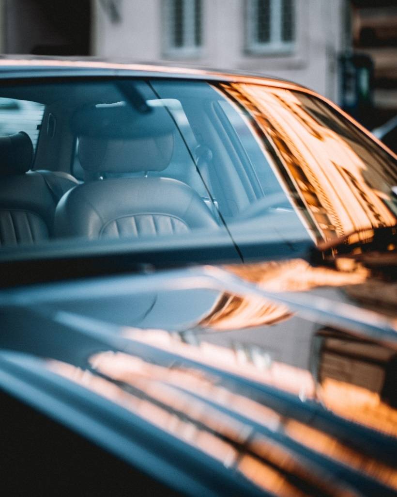 windshield of a car