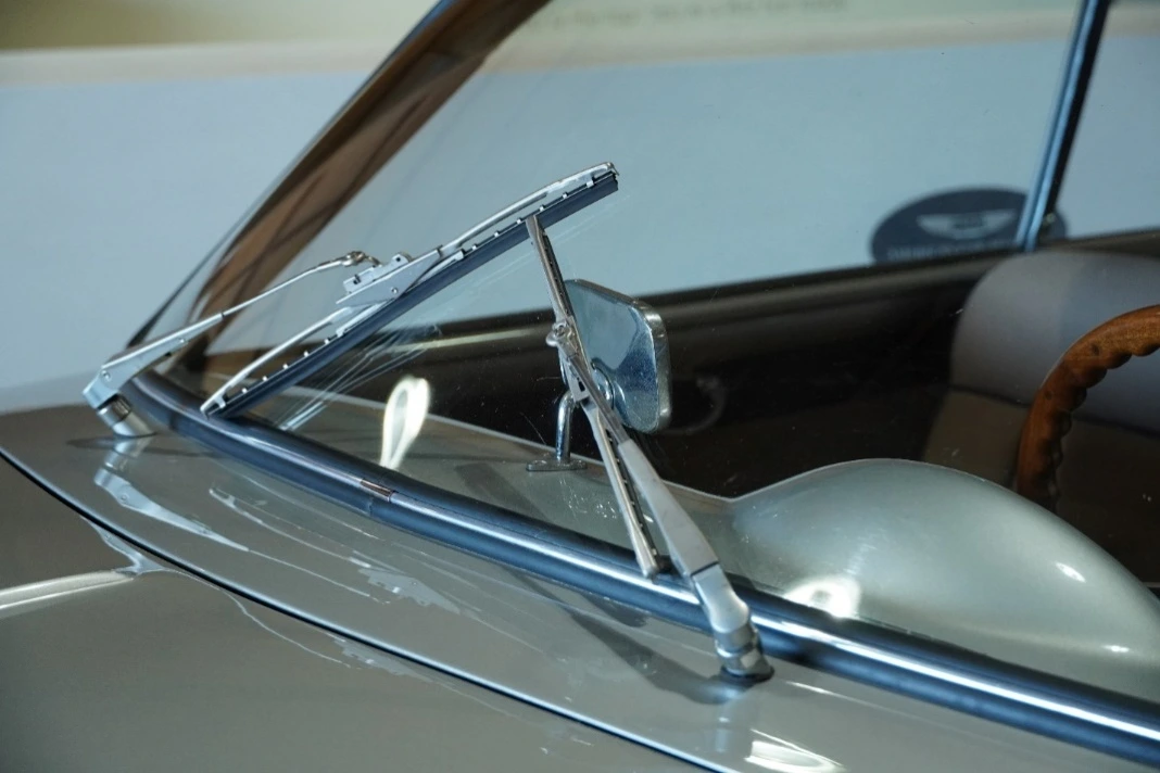 Close-up of windshield wipers on a car